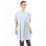 【大きいサイズ】アシメラッフルチュニック | eur3 | 詳細画像2 