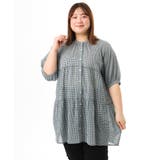 【大きいサイズ】コットンティアードブラウスチュニック | eur3 | 詳細画像20