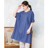 【大きいサイズ/接触冷感】ボクシーシルエットチュニック | eur3 | 詳細画像2