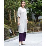 【大きいサイズ】ストライプカフタンチュニック | eur3 | 詳細画像3 