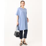 【大きいサイズ/接触冷感】カノコボクシーシルエットチュニック | eur3 | 詳細画像16 