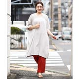 【大きいサイズ】コットンレースVネックチュニック | eur3 | 詳細画像11
