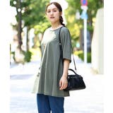 【大きいサイズ/接触冷感】カノコバックフレアチュニック | eur3 | 詳細画像2 