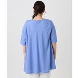 【大きいサイズ/接触冷感】カノコバックフレアチュニック | eur3 | 詳細画像7 