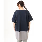 【大きいサイズ/接触冷感】バイカラーコンビチュニック | eur3 | 詳細画像4