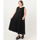 【大きいサイズ】バイカラーノースリーブワンピース | eur3 | 詳細画像18 