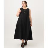 【大きいサイズ】バイカラーノースリーブワンピース | eur3 | 詳細画像19 