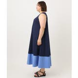 【大きいサイズ】バイカラーノースリーブワンピース | eur3 | 詳細画像8 