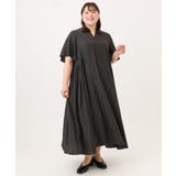 【大きいサイズ/接触冷感】バンドカラーギャザーチュニック | eur3 | 詳細画像16