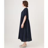 【大きいサイズ/接触冷感】バンドカラーギャザーチュニック | eur3 | 詳細画像5