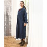 【大きいサイズ】ロングシャツワンピース | eur3 | 詳細画像3 