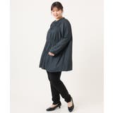 【大きいサイズ】サテンギャザーチュニック | eur3 | 詳細画像16 