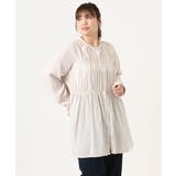 【大きいサイズ】サテンギャザーチュニック | eur3 | 詳細画像21 