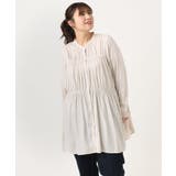 【大きいサイズ】サテンギャザーチュニック | eur3 | 詳細画像22 