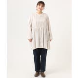 【大きいサイズ】サテンギャザーチュニック | eur3 | 詳細画像23 