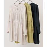 【大きいサイズ】サテンギャザーチュニック | eur3 | 詳細画像25 