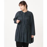 【大きいサイズ】サテンギャザーチュニック | eur3 | 詳細画像7 