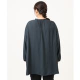 【大きいサイズ】サテンギャザーチュニック | eur3 | 詳細画像9 