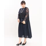 【大きいサイズ】レースセットアップ風ワンピース | eur3 | 詳細画像20 