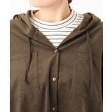 【大きいサイズ】コーデュロイフーディーシャツチュニック | eur3 | 詳細画像12 