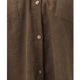 【大きいサイズ】コーデュロイフーディーシャツチュニック | eur3 | 詳細画像16 