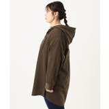 【大きいサイズ】コーデュロイフーディーシャツチュニック | eur3 | 詳細画像9 