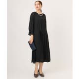 ブラック(94) | 【大きいサイズ】サイドレースドレス | eur3