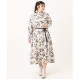 【大きいサイズ】プリント花柄ワンピース | eur3 | 詳細画像6 