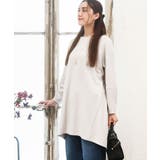 グレージュ(89) | 【大きいサイズ】コクーンスリーブバックフレアトップス | eur3