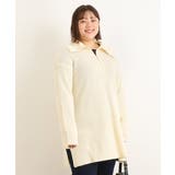 【大きいサイズ/11号サイズあり】ジッププルオーバーニットチュニック | eur3 | 詳細画像8