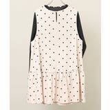 【大きいサイズ】フロッキードットペプラムチュニック | eur3 | 詳細画像8