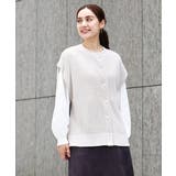 【大きいサイズ/a.v.v×eur3】ラメニットベスト×ブラウスセット | eur3 | 詳細画像9 