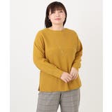 【大きいサイズ】サイドスリットカラーニット | eur3 | 詳細画像10 