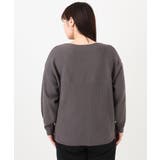 【大きいサイズ】サイドスリットカラーニット | eur3 | 詳細画像24 