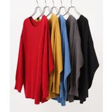 【大きいサイズ】サイドスリットカラーニット | eur3 | 詳細画像35 