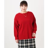 【大きいサイズ】サイドスリットカラーニット | eur3 | 詳細画像5 