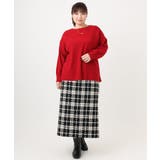 【大きいサイズ】サイドスリットカラーニット | eur3 | 詳細画像7 