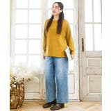 【大きいサイズ】サイドスリットカラーニット | eur3 | 詳細画像8 