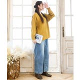 【大きいサイズ】サイドスリットカラーニット | eur3 | 詳細画像9 