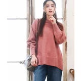 ピンク(03) | 【大きいサイズ】ゆるシルエットニット | eur3