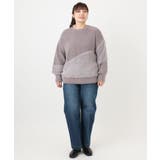 【大きいサイズ/a.v.v×eur3】ブークレーシャギーニット | eur3 | 詳細画像24 