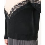 【大きいサイズ/LAVEANGE×eur3】レースバイカラーニット | eur3 | 詳細画像12 