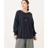 【大きいサイズ】ボートネックラメニット | eur3 | 詳細画像1 