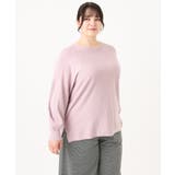 【大きいサイズ】ボートネックラメニット | eur3 | 詳細画像3 