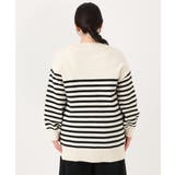 【大きいサイズ】パネルボーダーサイドスリットニット | eur3 | 詳細画像14 