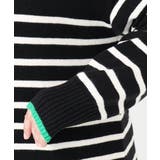 【大きいサイズ】パネルボーダー配色ラインニット | eur3 | 詳細画像14 