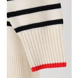 【大きいサイズ】パネルボーダー配色ラインニット | eur3 | 詳細画像8 