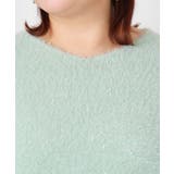 【大きいサイズ】キラキラシャギーニット | eur3 | 詳細画像6 