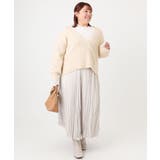 【大きいサイズ/a.v.v×eur3】カシュクール風ニット | eur3 | 詳細画像23 