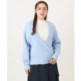 ライトブルー(50) | 【大きいサイズ/a.v.v×eur3】カシュクール風ニット | eur3